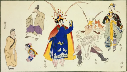 Theatrical characters, from 