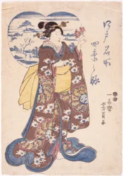 無題（カラー木版画）