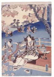 無題（カラー木版画）
