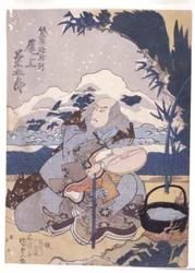 無題（カラー木版画）