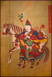 地獄の使者。絹本彩色、朝鮮王朝後期（1392-1910）。韓国美術。韓国国立中央博物館、ソウル（韓国）。