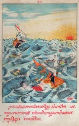 マハジャナカジャタカ。(エングレービング、1910年頃)