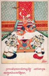 マハジャナカジャタカ。(エングレービング、1910年頃)
