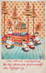 Temiya Jakata.エングレービング、1910年頃