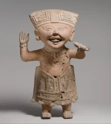 笑顔の人物像 7～8世紀 陶製
