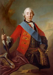 ピーター3世フェドロヴィッチ（1728-1762）の肖像 ロシア皇帝 18世紀のロシア派の絵画。1758年 サンクトペテルブルクエルミタージュ美術館