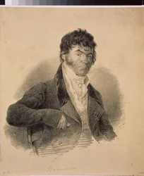 ロシア初の言語学者アレクサンドル・K・ヴォストコフ（1781-1864）の肖像画
