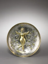 皿：女神アナヒタ、400-600（銀の金箔）