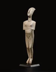 キクラデスリクライニング女性像、シュスターマスターの名作、初期キクラデスII、紀元前2400年頃