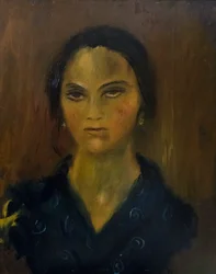 若い女性の肖像画