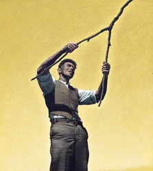 The Rainmaker, 2000（スクラッチボード、デジタル彩色）