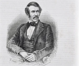デヴィッドリビングストーン（1813-1873）は、S。パンネメーカーによって彫刻されました