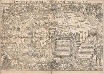 セバスチャン・ミュンスターによる1532年の世界地図