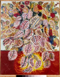 葉のスライド 絵画 ルイ・セラフィーヌ・ドゥ・センリス（1864-1942） 20世紀 個人蔵