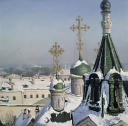 1878年モスクワ絵画学校の窓からの眺め