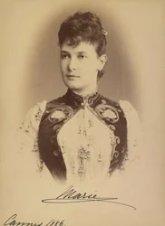 Marie Pavlovna de Russie - ロシアの大公マリア・パブロフナ (1854-1920)、レヴィツキー、セルゲイ・リヴォヴィッチ (1819-1898) 作。 シルバーゼラチン写真