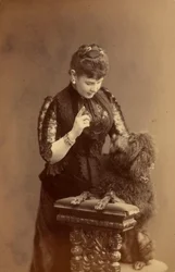 Marie Pavlovna de Russie - ロシアの大公マリア・パブロフナ (1854-1920)、レヴィツキー、セルゲイ・リヴォヴィッチ (1819-1898) 作。 アルブミン写真、1885年頃。ロシア国立フィルムおよび写真アーカイブ、クラスノゴルスク