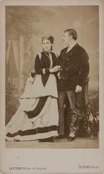 ポール・パブロヴィッチ・デミドフ、サン・ドナートの第 2 王子、1839 年から 1885 年、妻のマリアと…、1863 年。