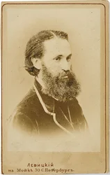 チェロ奏者カール・ユリエヴィッチ・ダヴィドフの肖像 1838-1889年、c. 1875年。