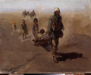 再会（ホームカミング）。 Sergei Vasilyevich Ivanov（1864-1910）による絵画、キャンバスに油彩