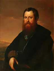 商人Pyotr Semyonovich Sapozhnikovの肖像