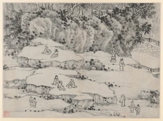 蘇州タイガーヒルの12の景色：1490年以降のノッディングストーンテラス、タイガーヒル...