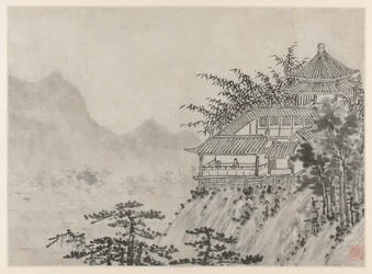1490年以降の蘇州の虎丘の12の景色：千エーカーの雲。