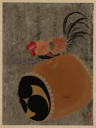 太鼓の上の雄鶏、1882年。
