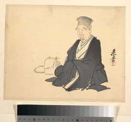 利休（?）の肖像
