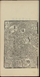 Haedong Chegukki の最初の印刷された日本地図、左部分、1471 年。