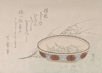 梅の枝と鉢 19世紀., 19世紀.