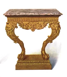 Giltコンソールテーブル、1906