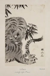 タイガー（カラー木版画