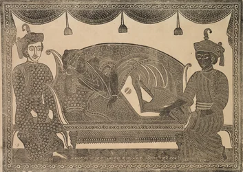 カリガット絵画、1800年代。