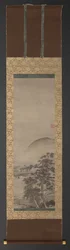 人物のいる風景（2点1組）