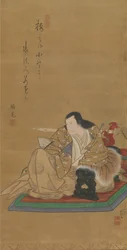 俳優嵐理寛の肖像I、ca。 1812年。