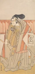 工藤祐経役の初代中村仲蔵、おそらく1775年。