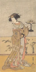 茂井役の初代中村富十郎、1777 年 10 月。