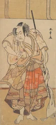 怒れる男としての最初の尾上菊五郎, ca. 1772年。