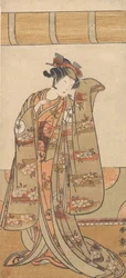 4代目岩井半四郎の女性像、1773年または1774年。
