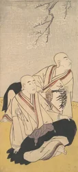 三代目沢村宗十郎と二代目市川門之助の僧侶として、1791年。