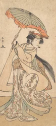 三代目 瀬川菊之丞 所作で踊る女 1785年