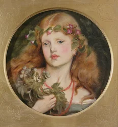 少女の頭の研究、1863