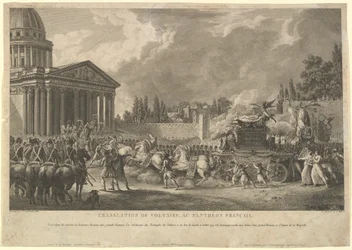 ヴォルテールのフランスパンテオンへの翻訳、1817年。