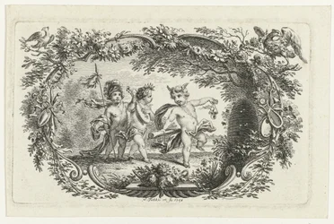 蜂の巣で 3 つの putti