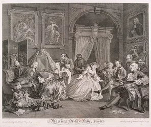 結婚ア・ラ・モード」、1745年、プレートIV