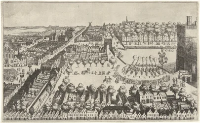 休戦宣言後のデン・ハーグでの祝賀の焚き火、1609年