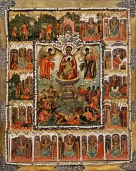 Theotokos命を与える春、1670年