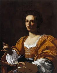 Artemisia Gentileschiの肖像、1623-1626。