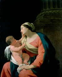 コラムの聖母子、c1639-1640